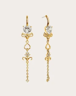 Argent Dripping Boucles d'Oreilles
