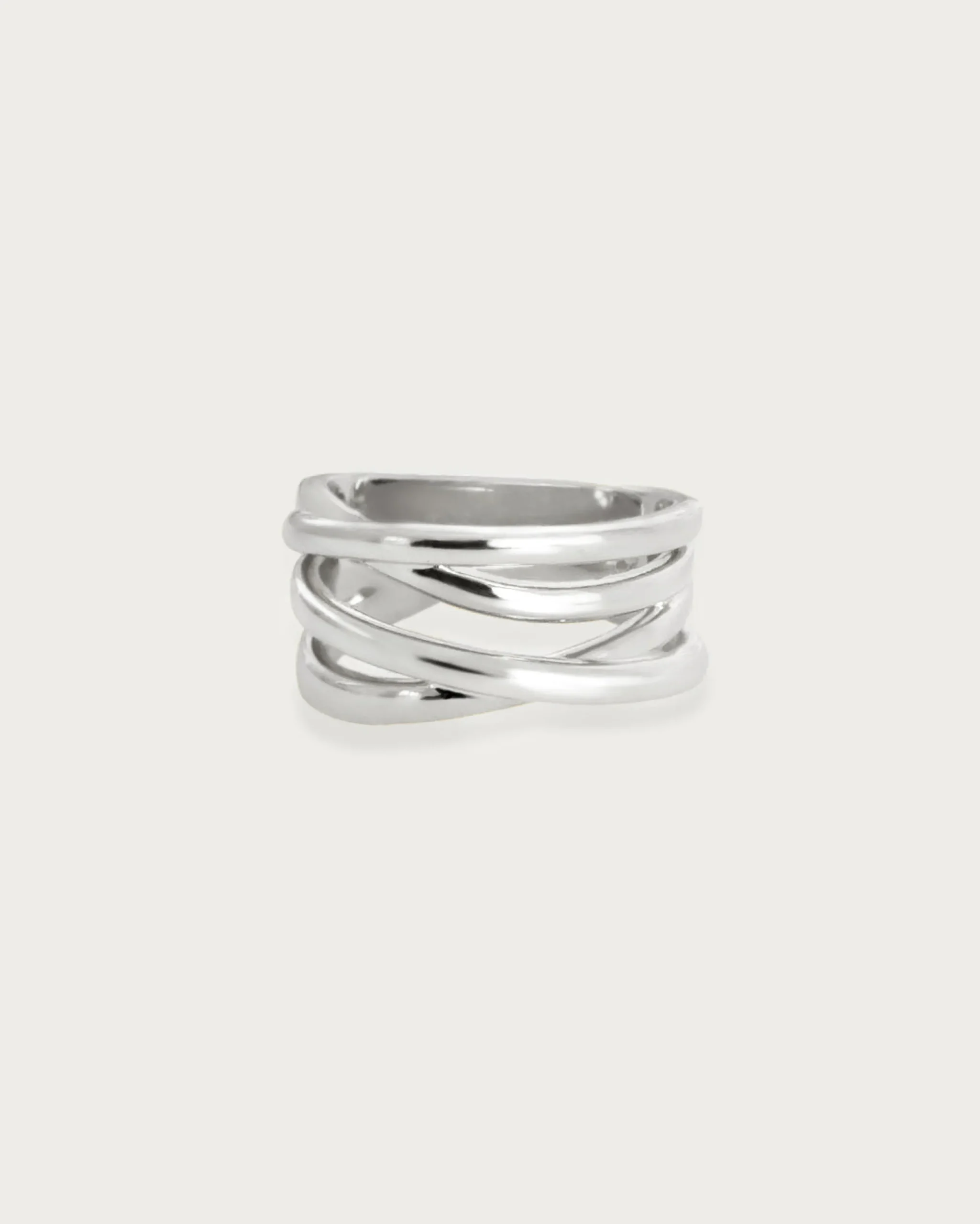 Bague Criss Cross En Argent