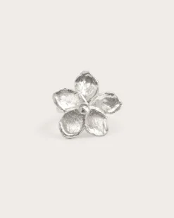 Bague Florale Texturée Dorée