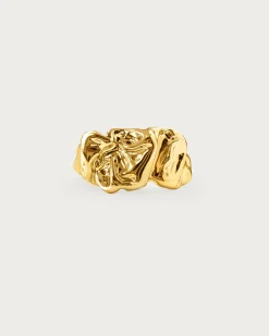 Bague Fondue Texturée En Argent