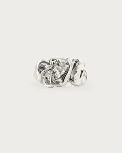 Bague Fondue Texturée En Or