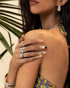 Bague Sérénade d'Orchidée En Argent