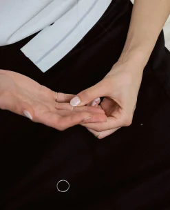 Bague Stacker Fine En Argent