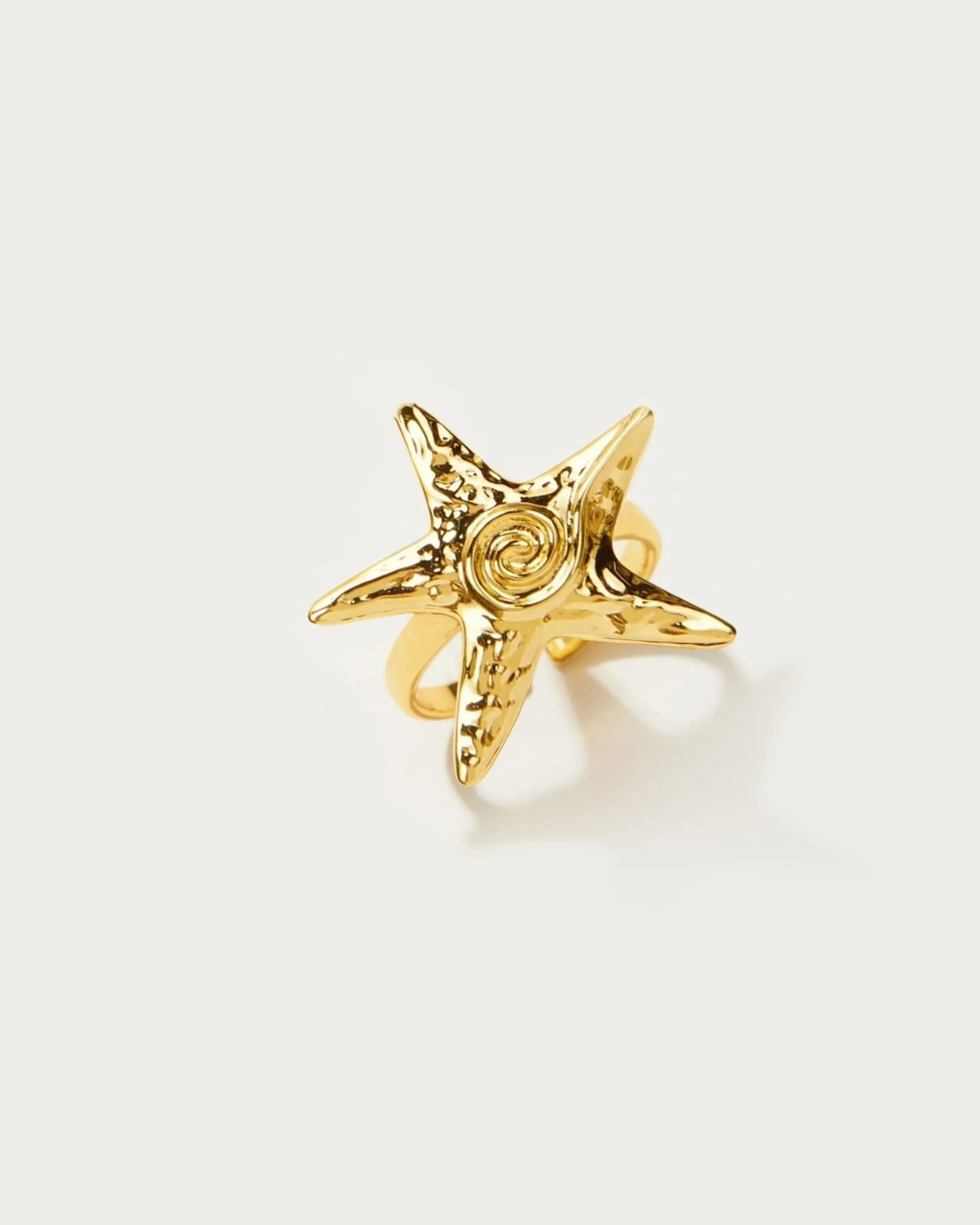 Bague Étoile de Mer Dorée