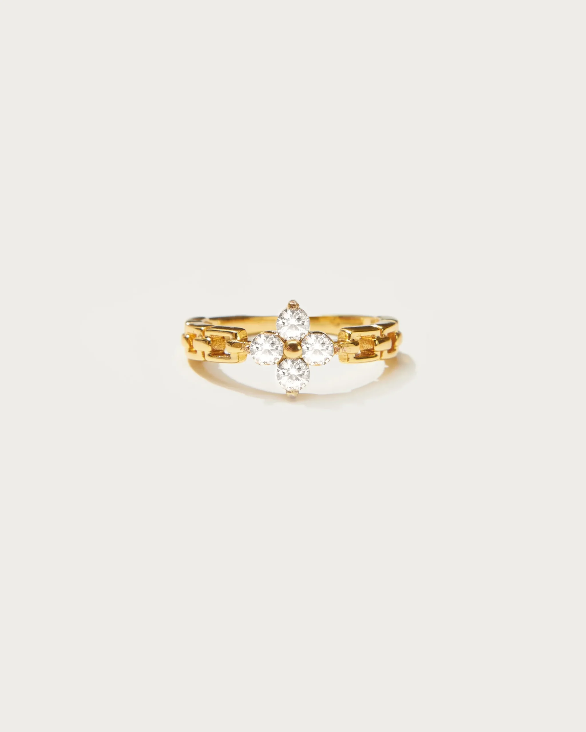 Bague Trèfle Chanceux En Or