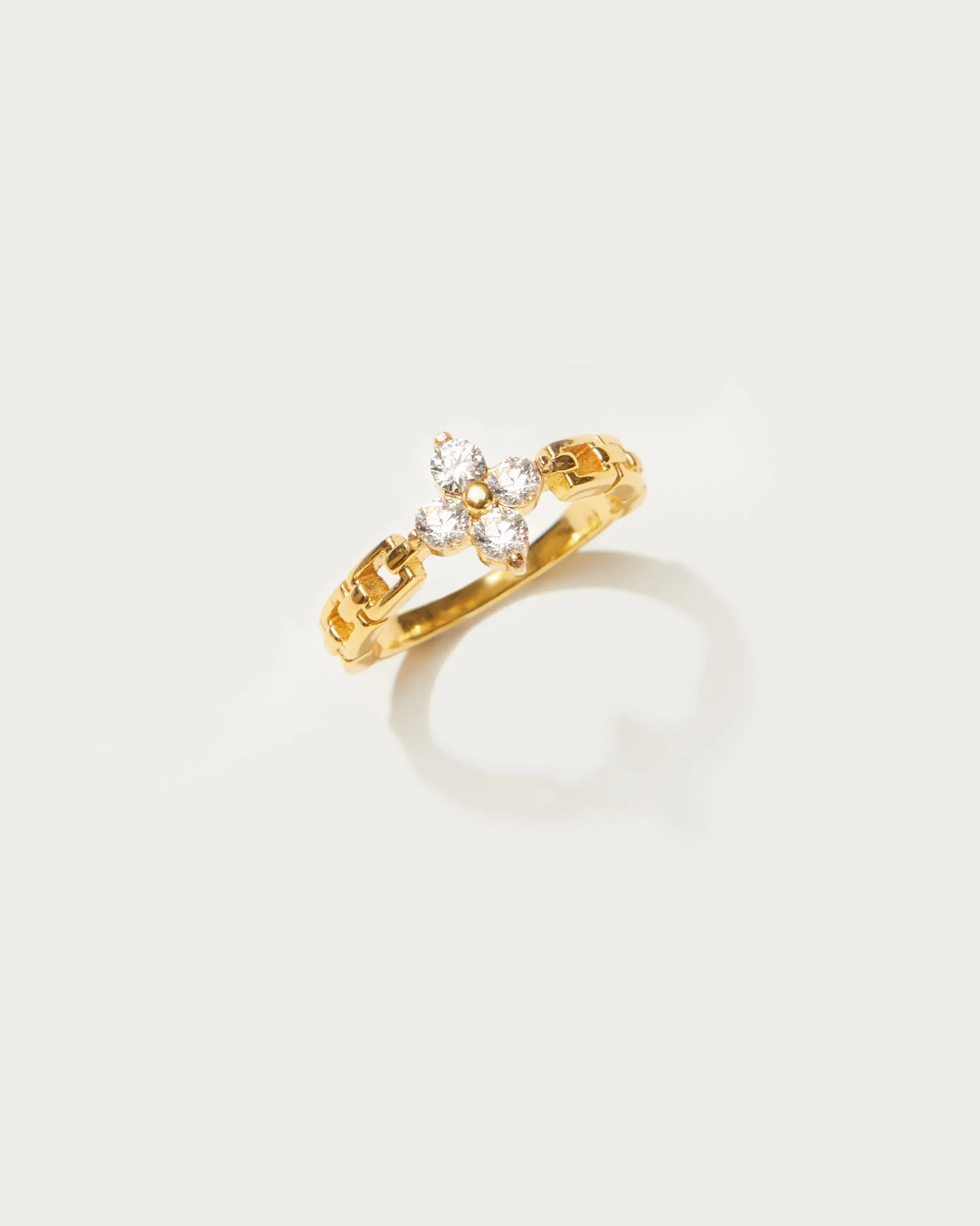 Bague Trèfle Chanceux En Or