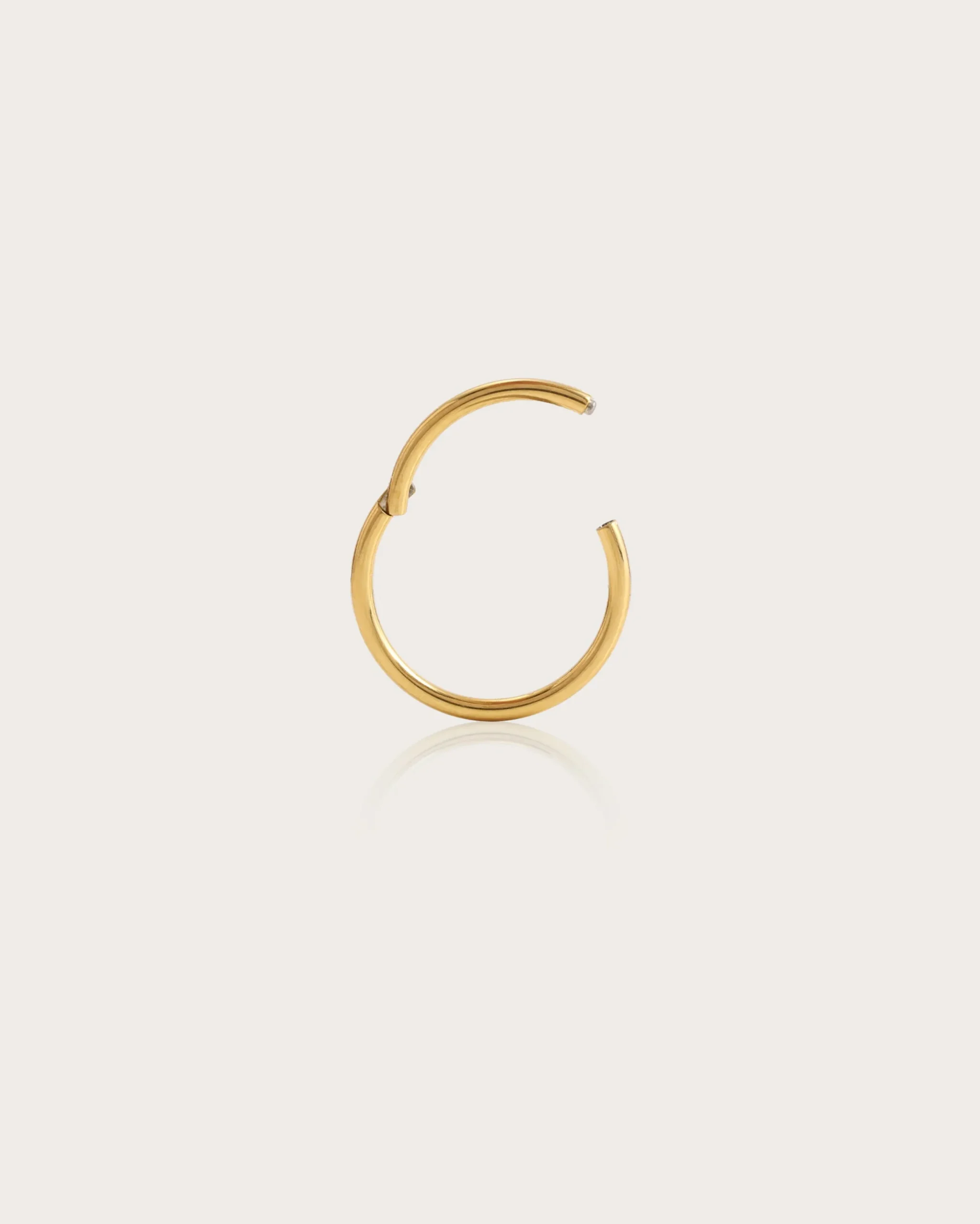 Boucle d'Oreille Mini Créole Simple En Or