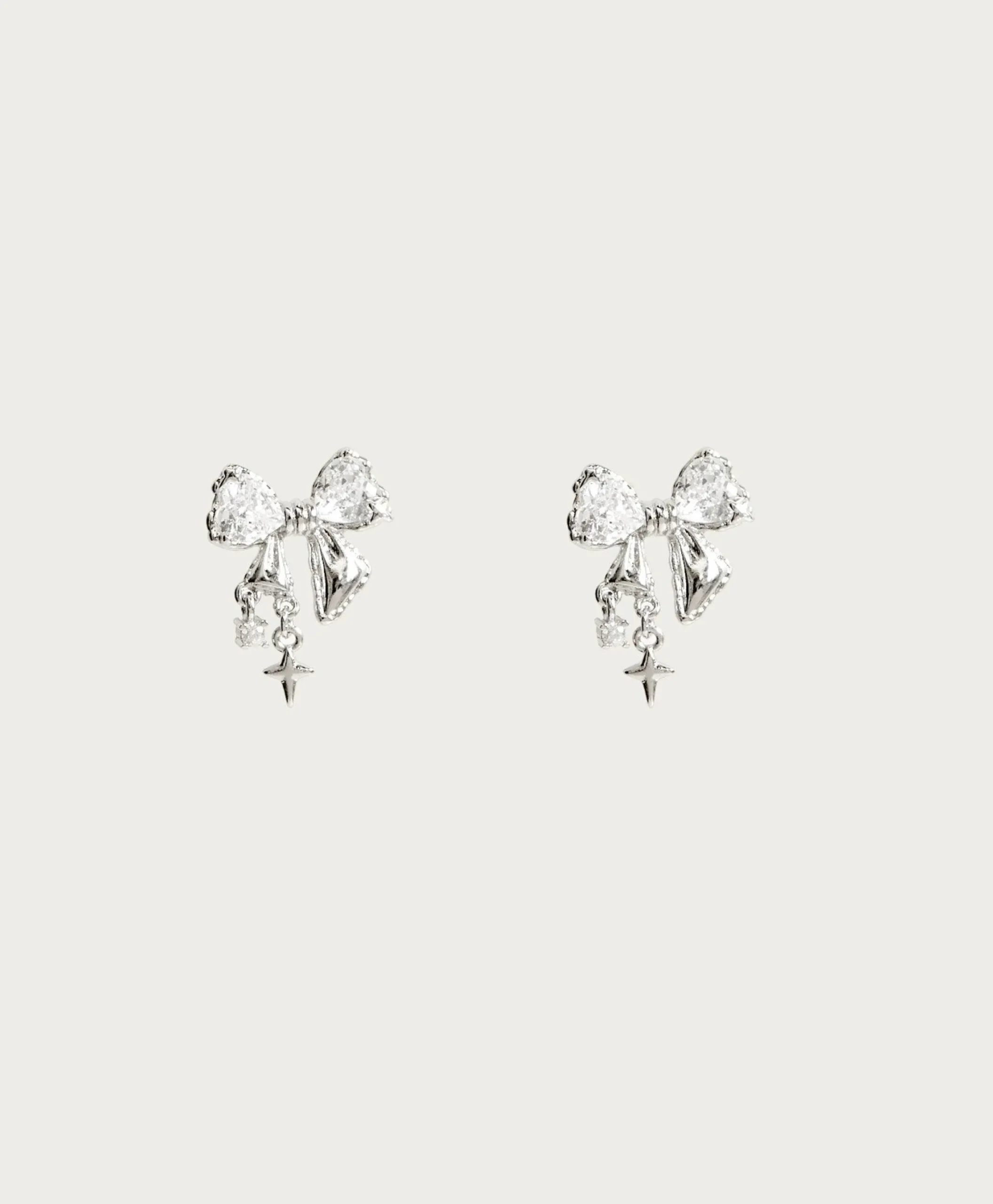 Boucles d'Oreilles À Nœud Scintillant