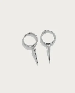 Boucles d'Oreilles À Pointes En Argent