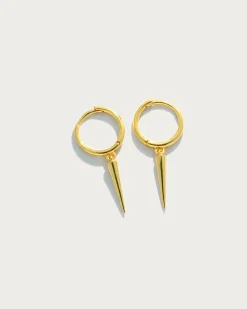 Boucles d'Oreilles À Pointes En Argent