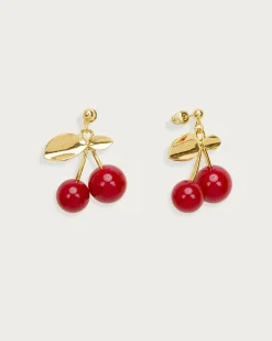 Boucles d'Oreilles Bombe Cerise