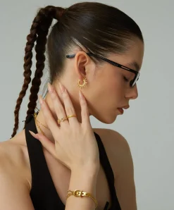 Boucles d'Oreilles Créoles Soleil