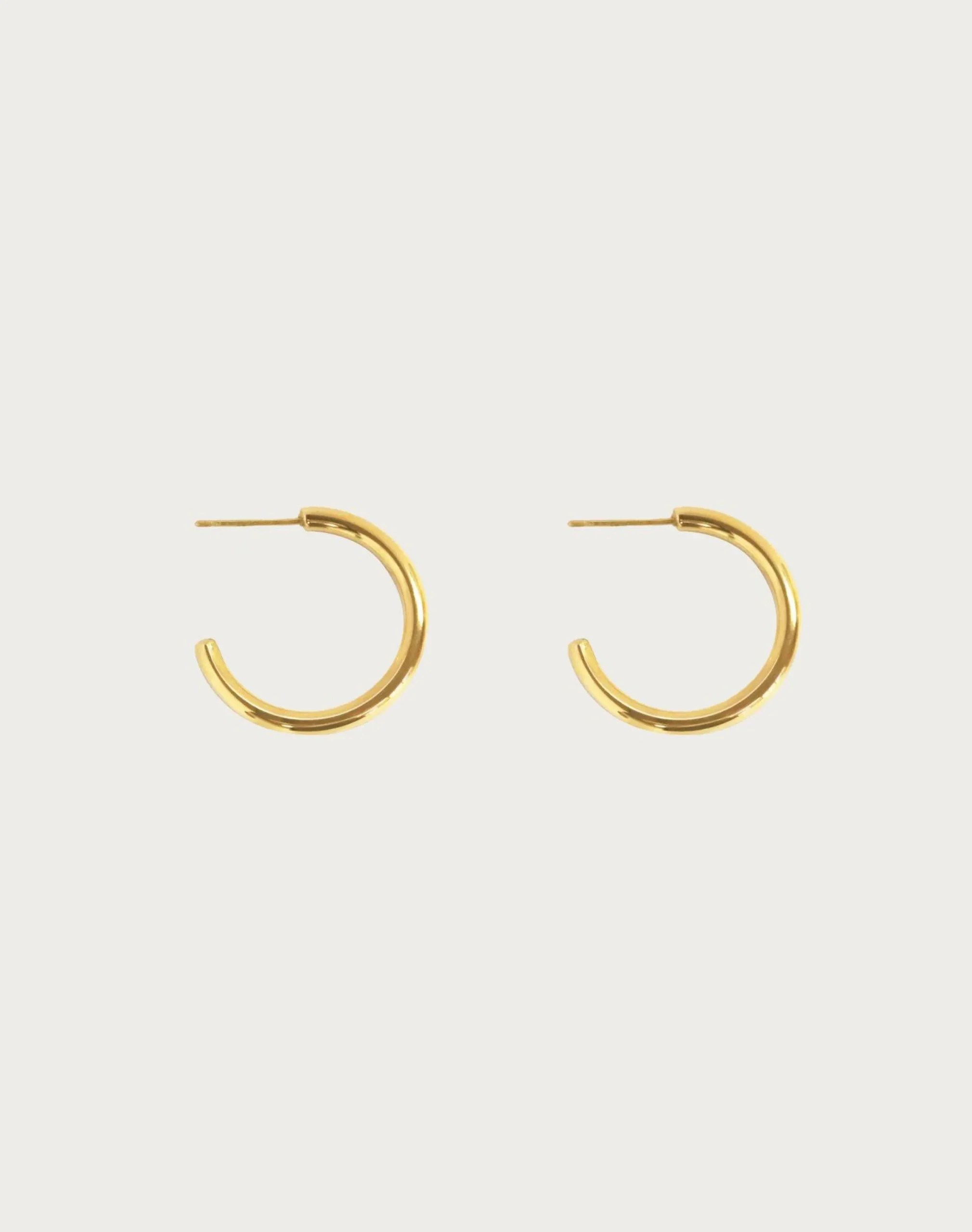 Boucles d'Oreilles Créoles Sans Fin Argentées 30 Mm