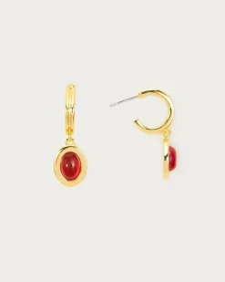 Boucles d'Oreilles Devon En Carnelian