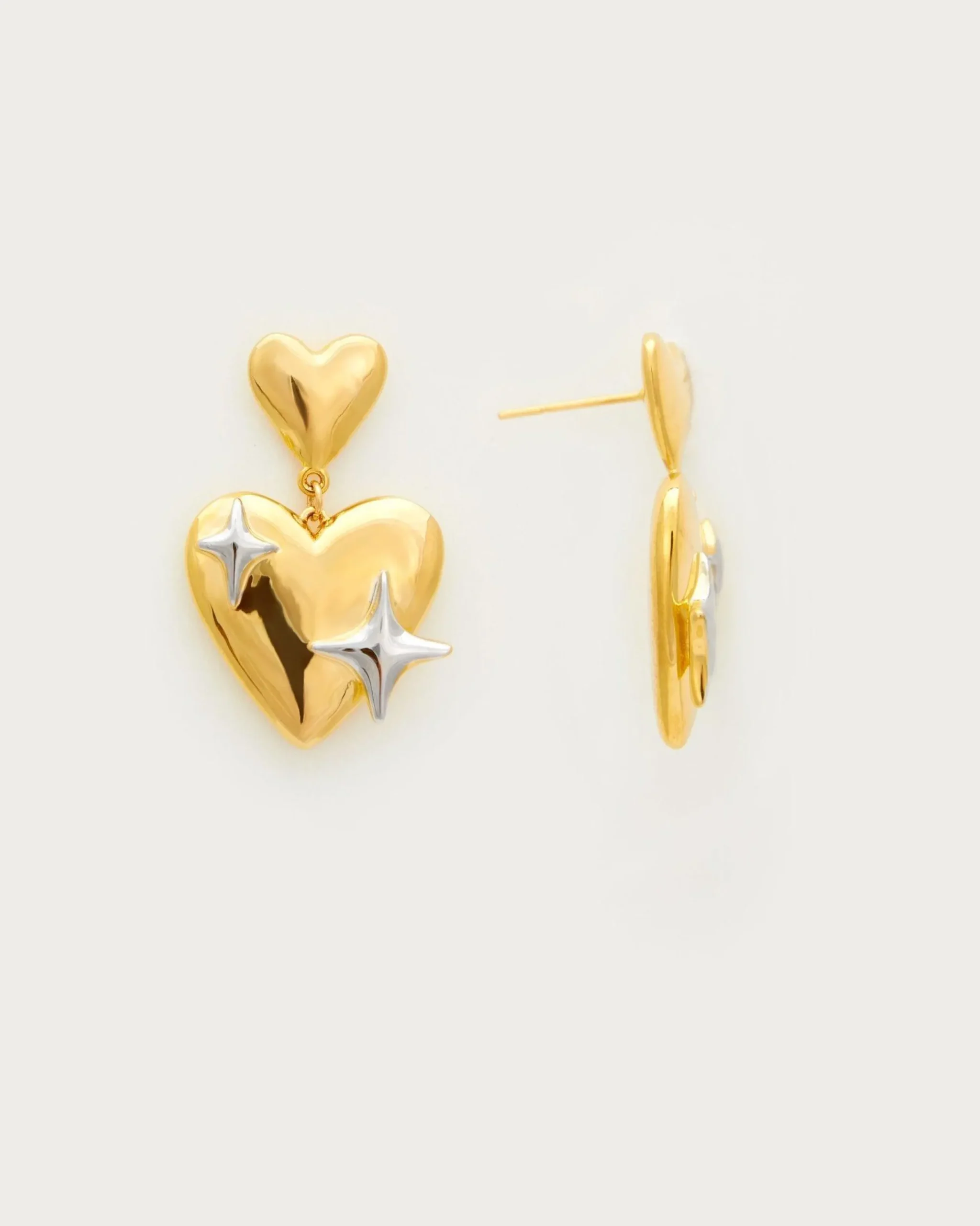 Boucles d'Oreilles Galaxie En Coeur