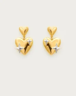 Boucles d'Oreilles Galaxie En Coeur