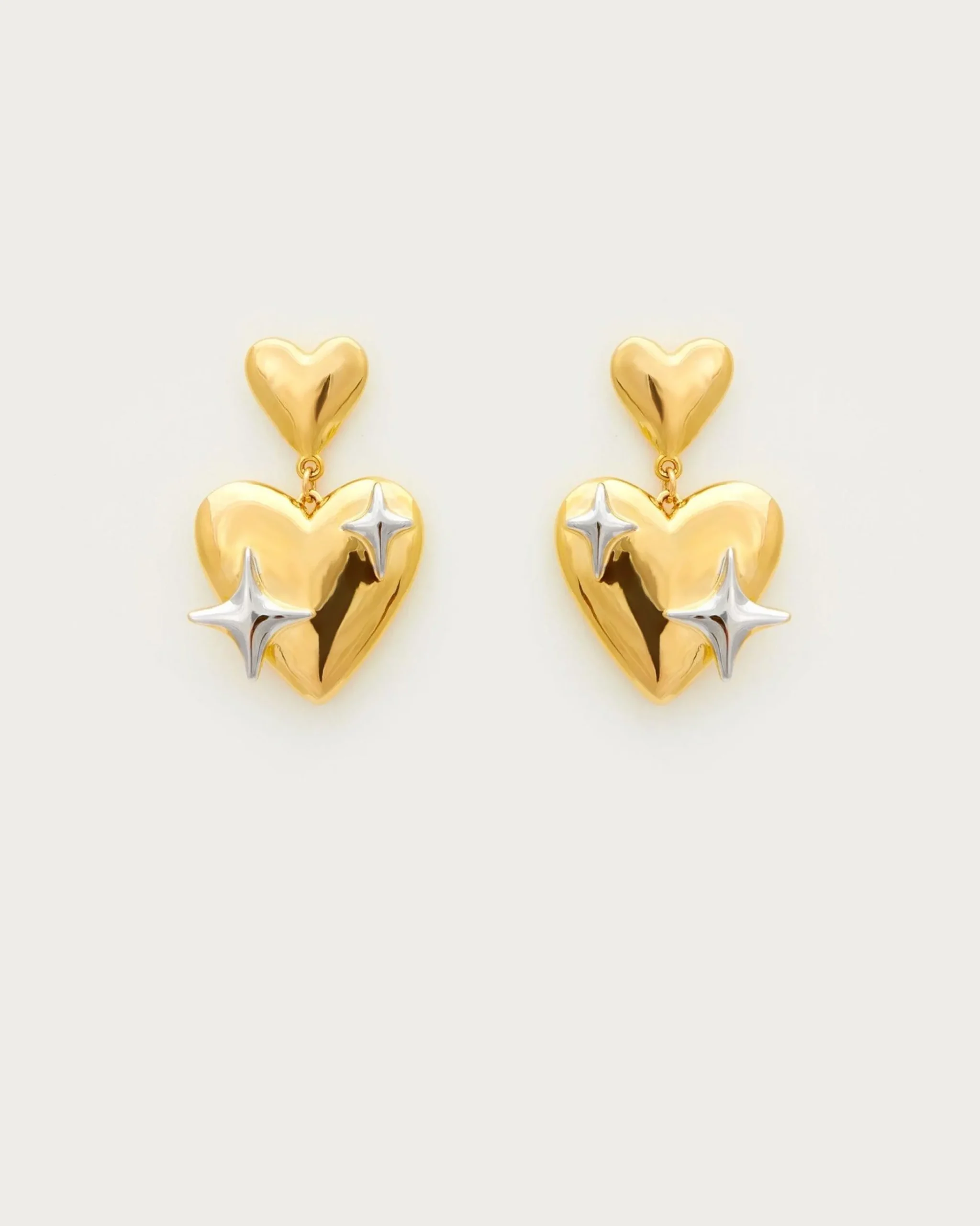 Boucles d'Oreilles Galaxie En Coeur