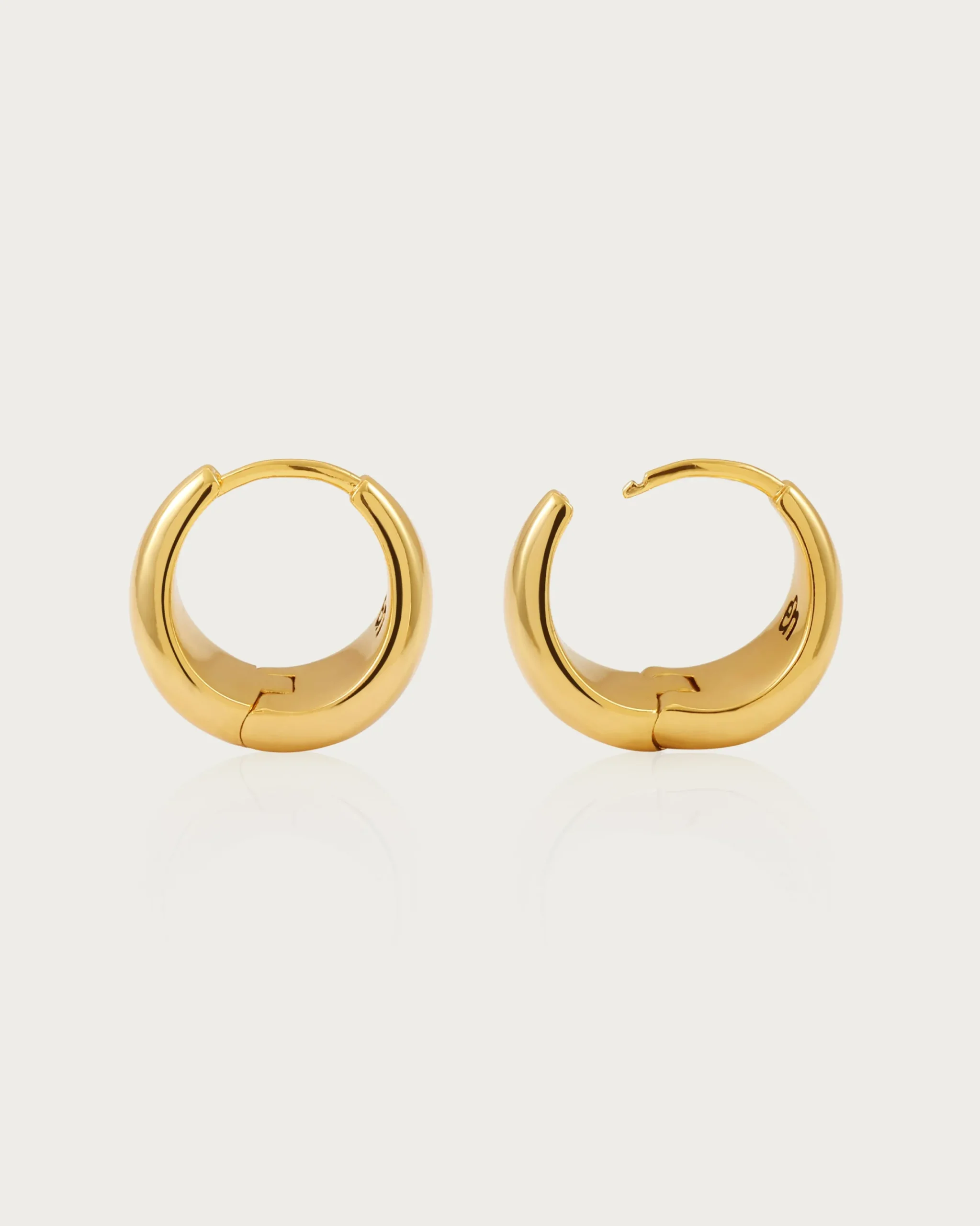 Boucles d'Oreilles Goutte d'Eau Dorées