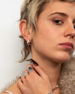 Boucles d'Oreilles Goutte d'Eau En Argent
