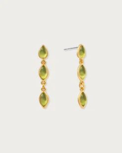 Boucles d'Oreilles Marquise Olive