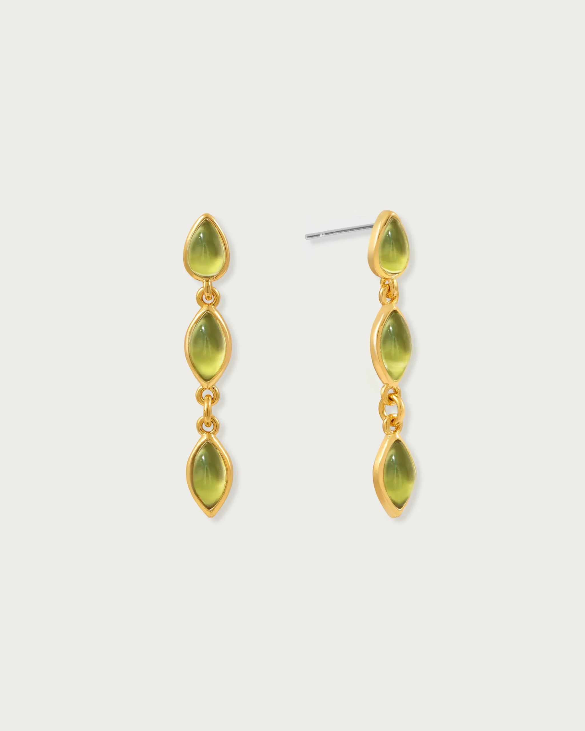 Boucles d'Oreilles Marquise Olive