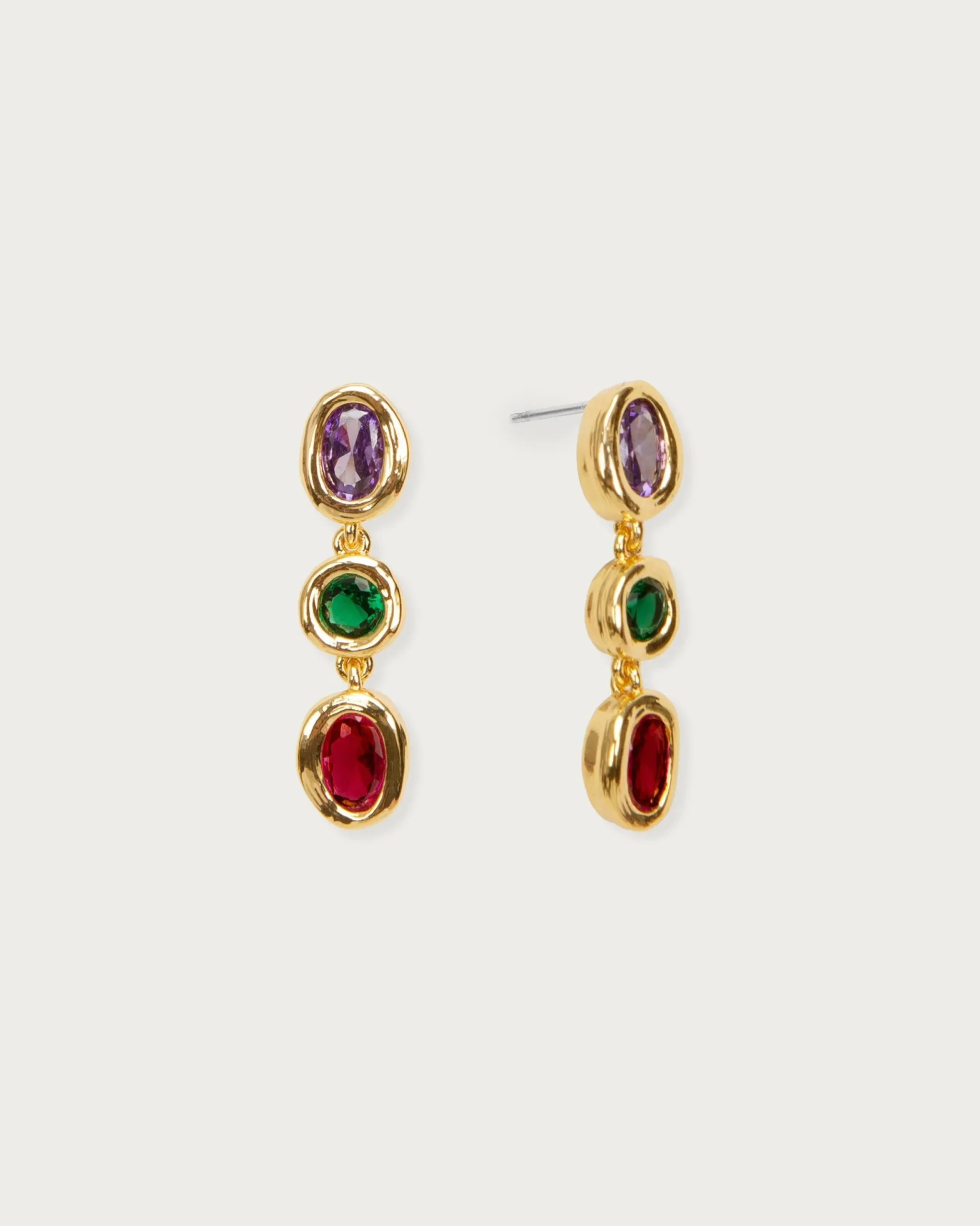 Boucles d'Oreilles Pendantes Irisées