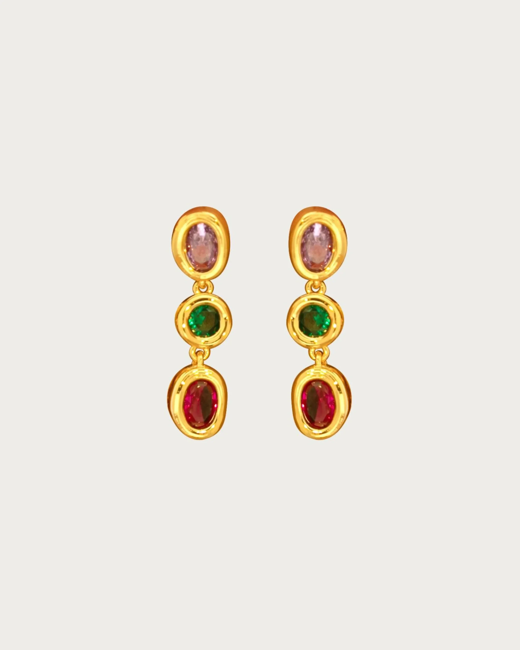 Boucles d'Oreilles Pendantes Irisées