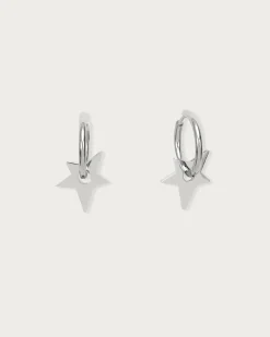 Boucles d'Oreilles Étoile En Argent