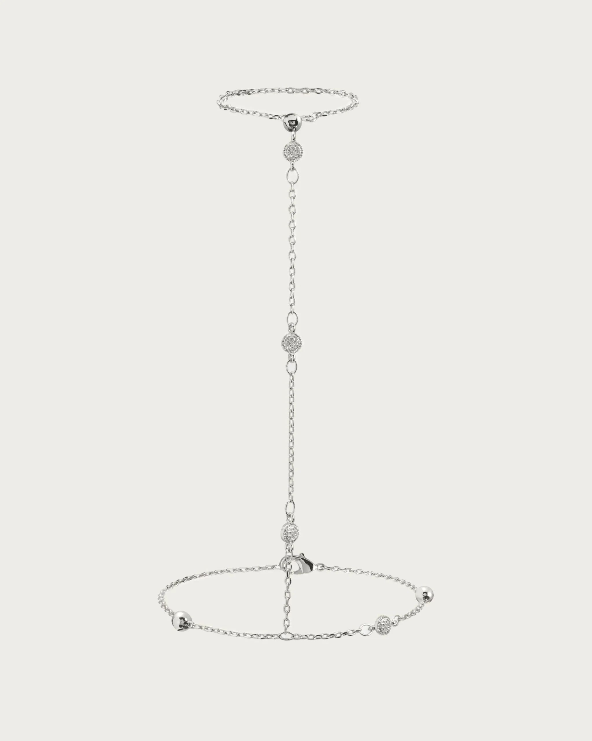 Bracelet Chaîne À Main En Forme de pièce de monnaie hojas doré