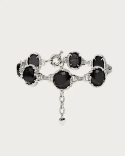 Bracelet En Quartz de Minuit en argent