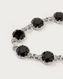 Bracelet En Quartz de Minuit en argent