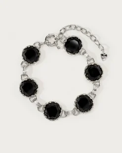 Bracelet En Quartz de Minuit en argent