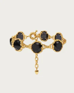 Bracelet En Quartz de Minuit en argent