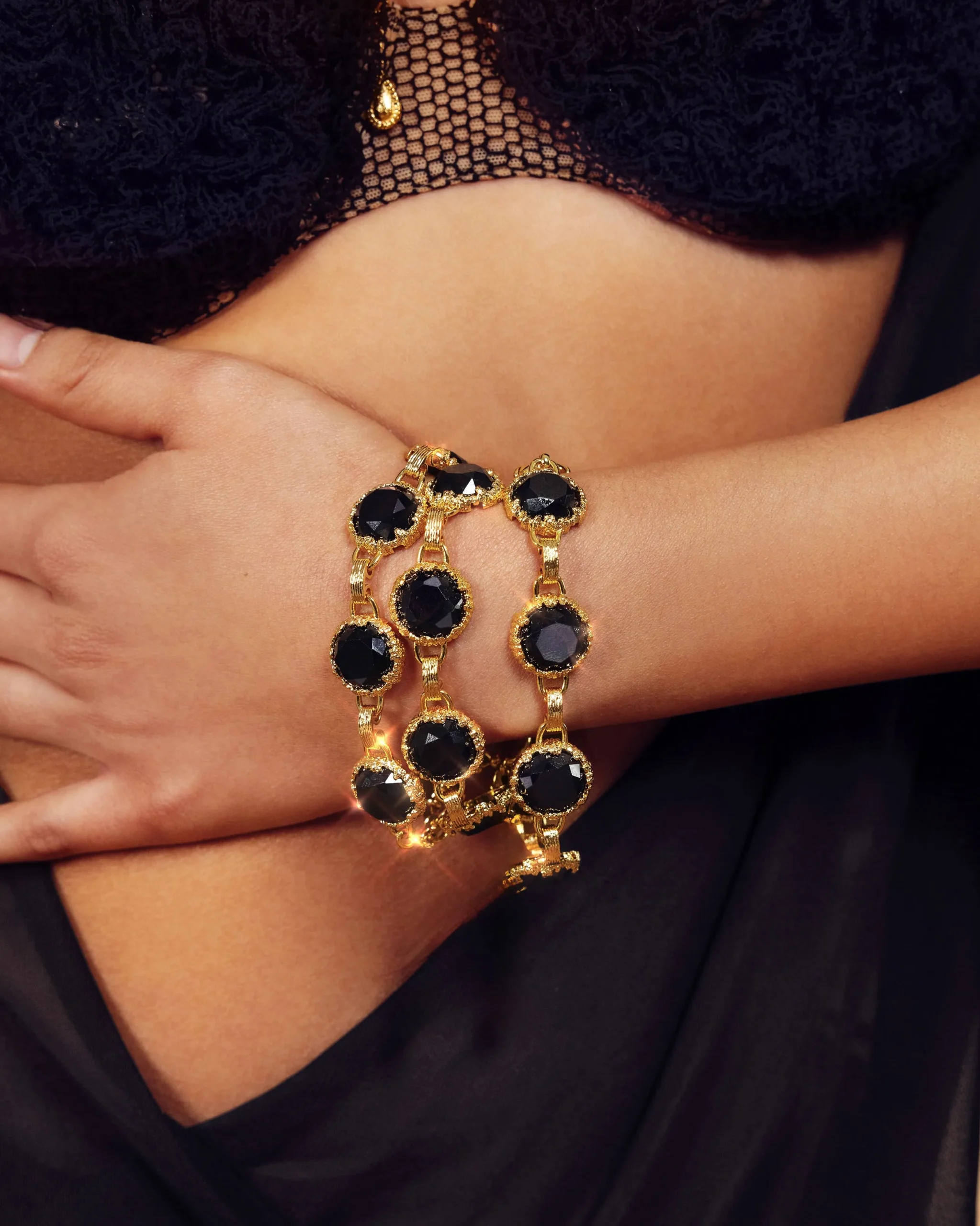 Bracelet En Quartz de minuit
