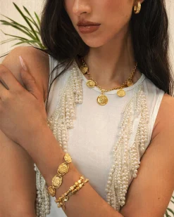 Bracelet Hojas Doré
