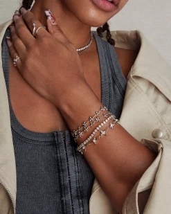 Bracelet Molécule Daisy En Argent