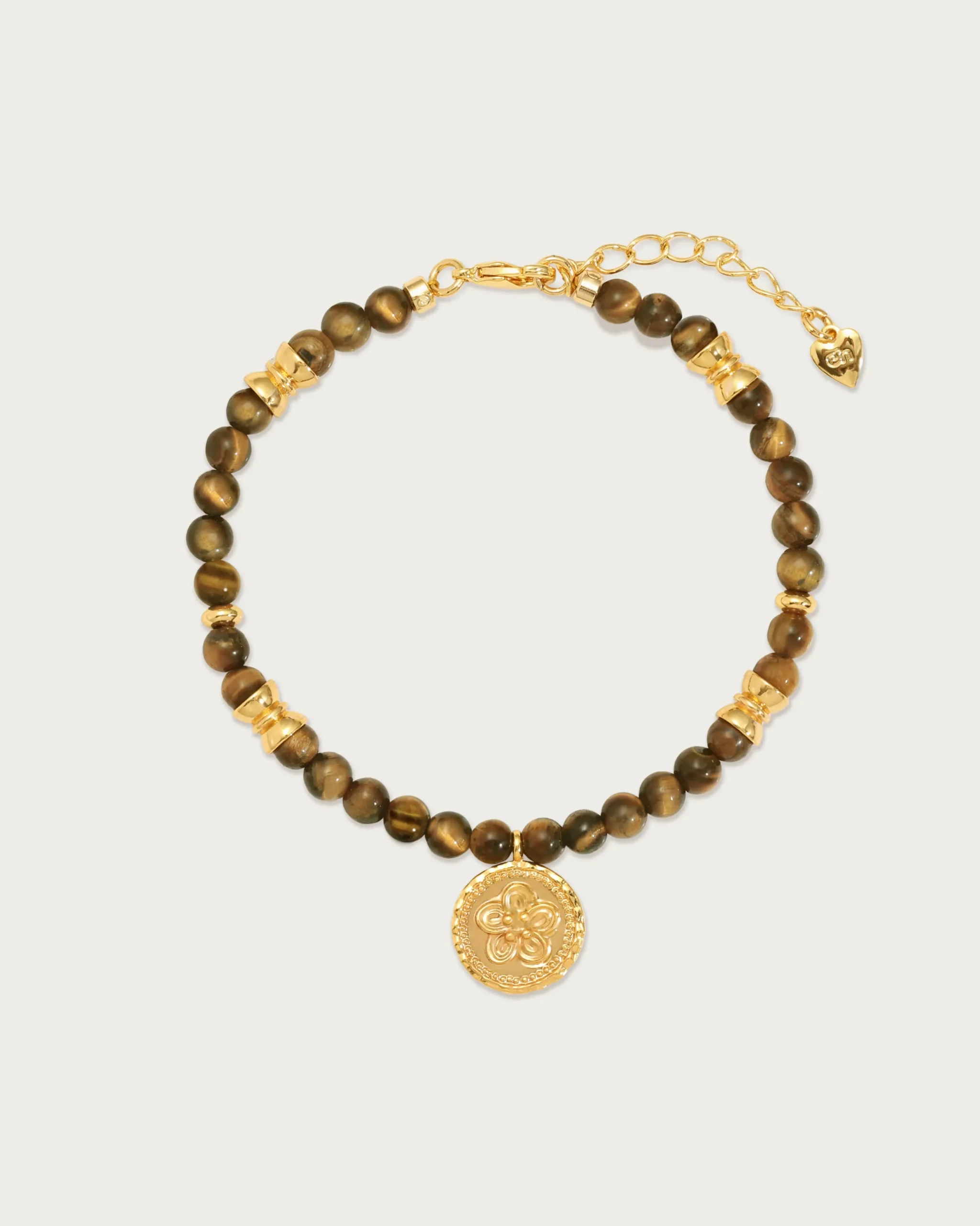 Bracelet Pièce De Monnaie oeil de tigre