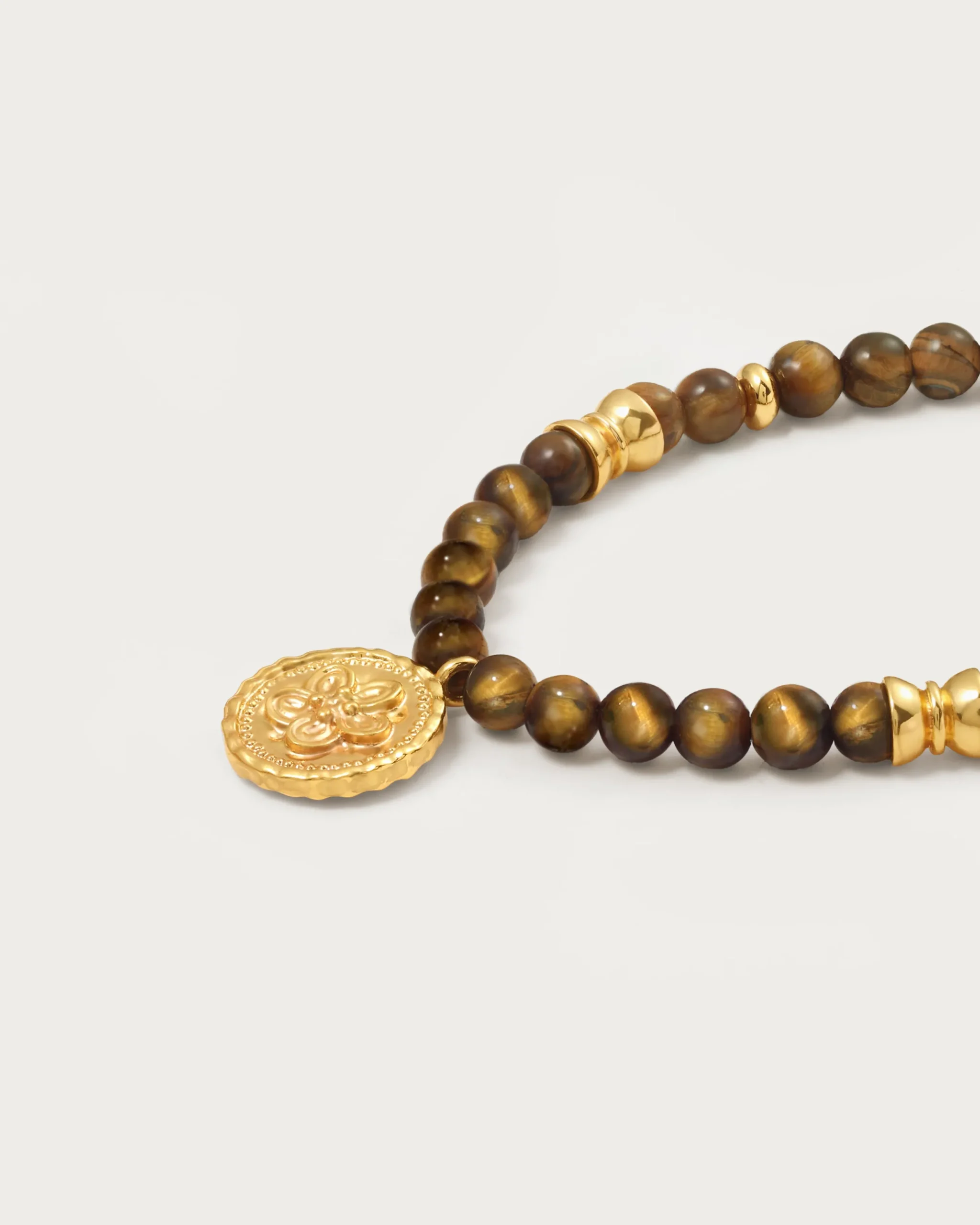 Bracelet Pièce De Monnaie oeil de tigre