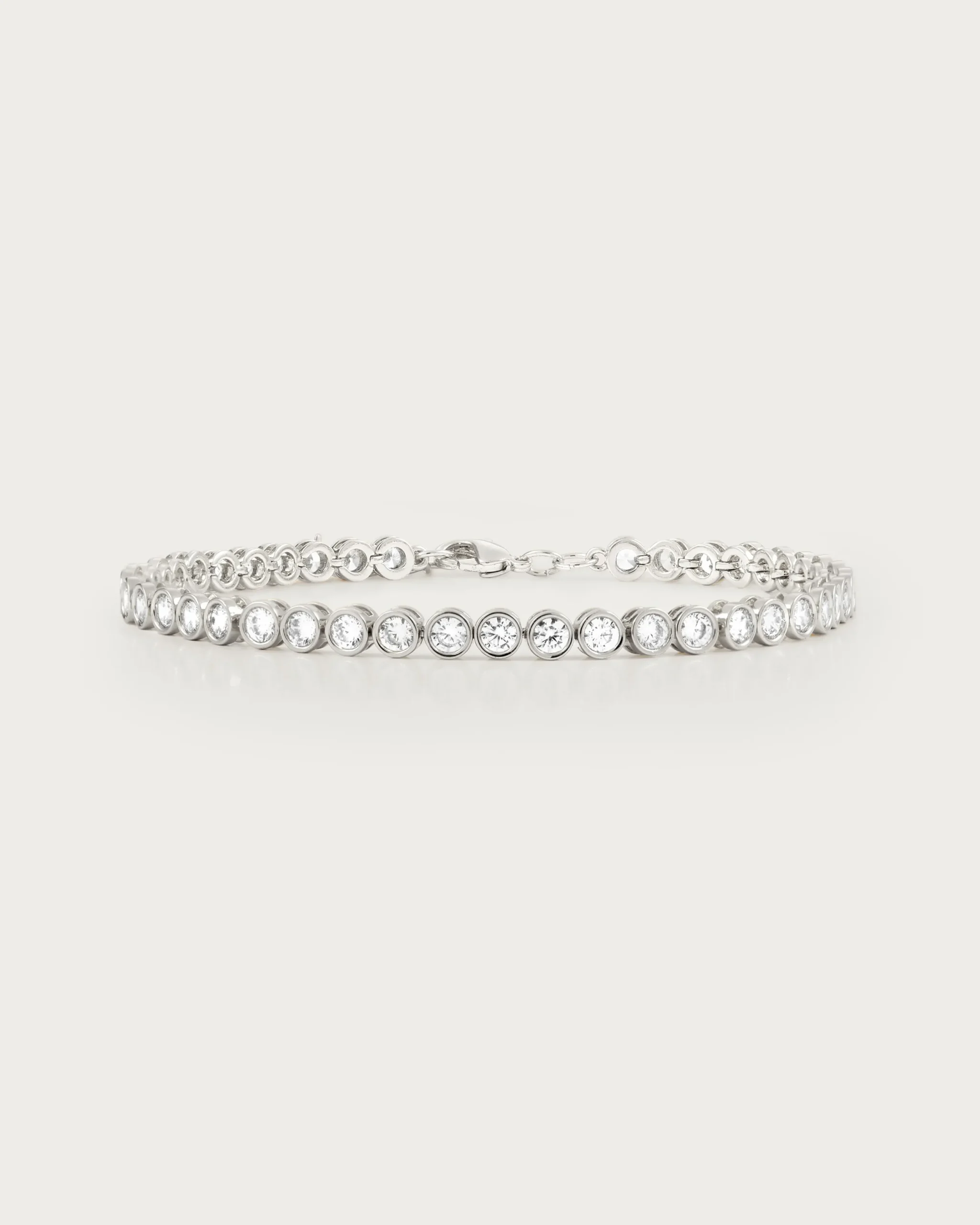 Bracelet Tennis En Argent