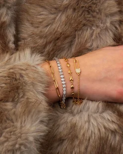 Bracelet Tennis En Argent