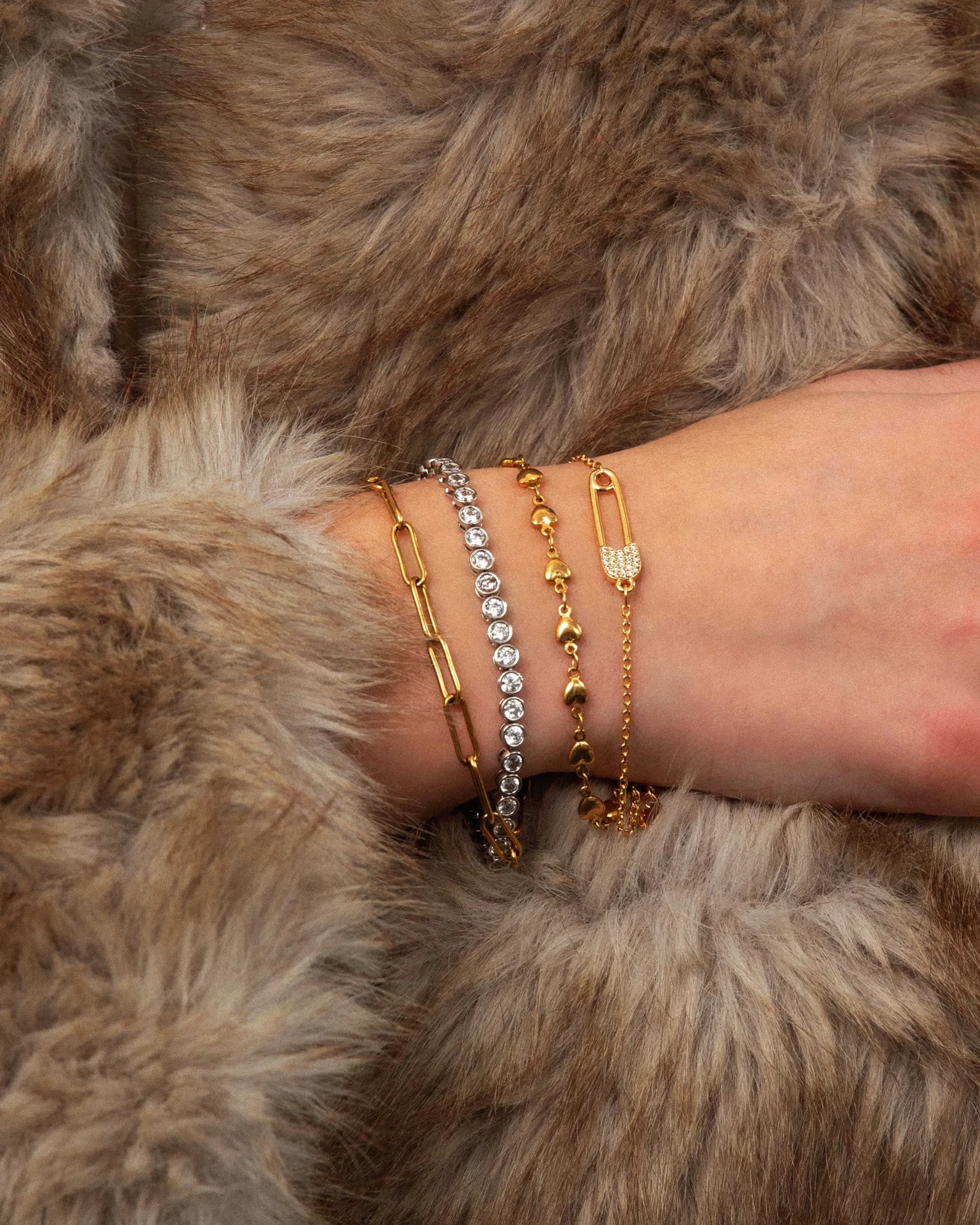 Bracelet Tennis En Argent