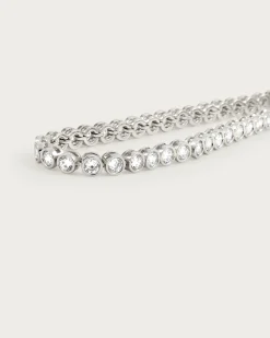 Bracelet Tennis En Argent