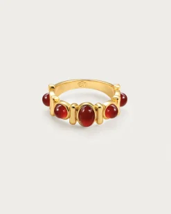 Carnelian Bague Avec Pierre