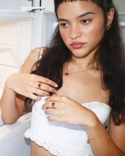 Carnelian Bague Coeur