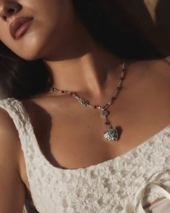 Carnelian Collier Lariat Voile