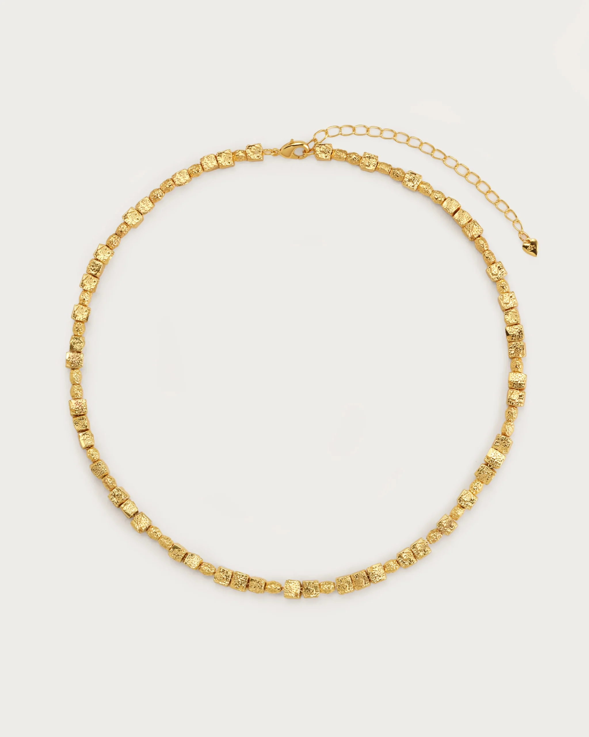 Collier Carré Texturé en Argent