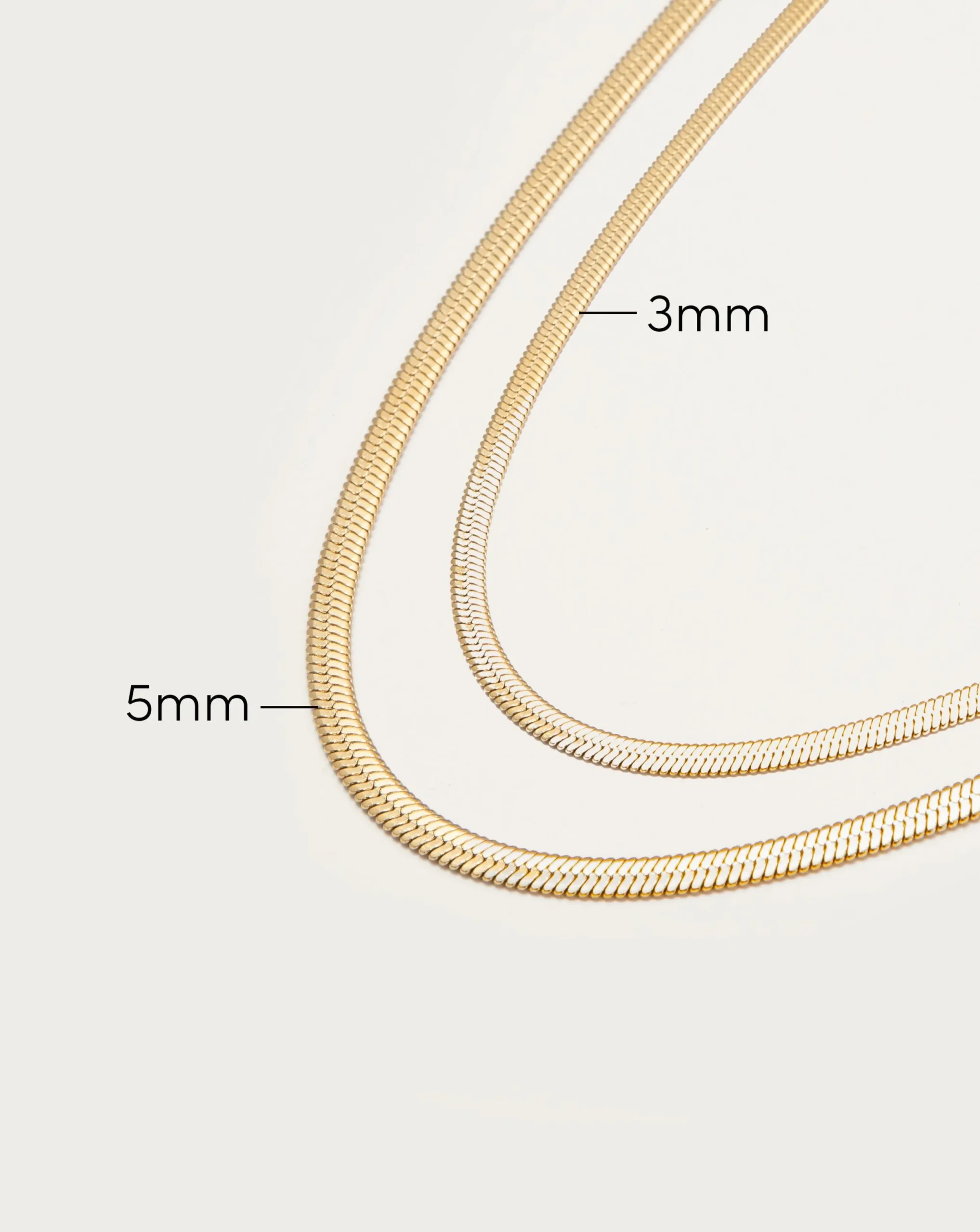 Collier Chaîne À Chevrons de 3 Mm