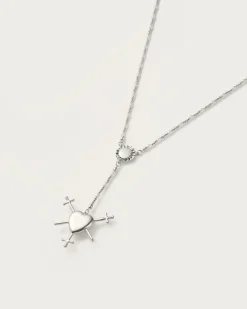 Collier Chapelet Trois d'Épées En Argent