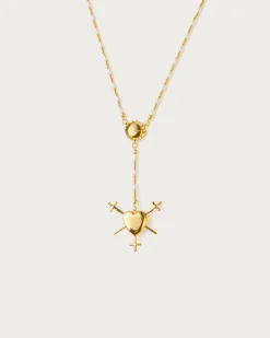 Collier Chapelet Trois d'Épées En Or