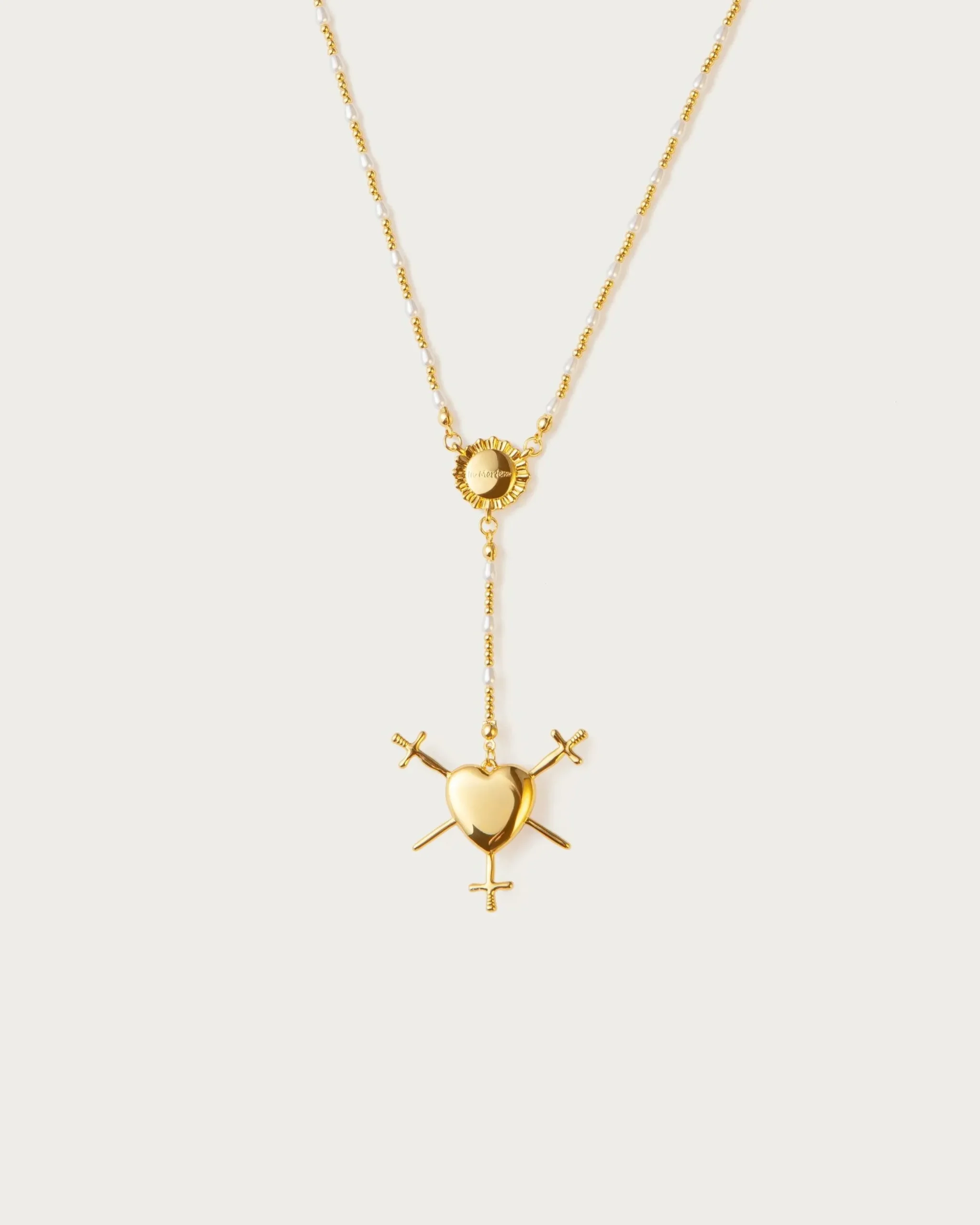 Collier Chapelet Trois d'Épées En Or